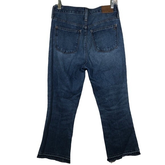 Madewell Retro Crop Raw Hem Bootcut Jeans Size 26 - Picture 8 of 12